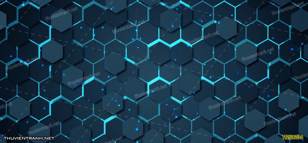 Tranh dán tường 3D trừu tượng- -TT250603-9 - Tranh tường chất lượng cao